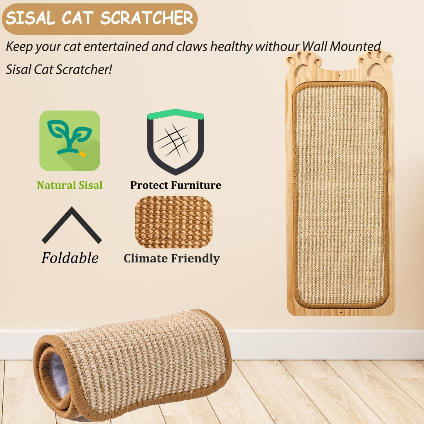 2-in-1 Cat Scratcher | Save Your Sofa