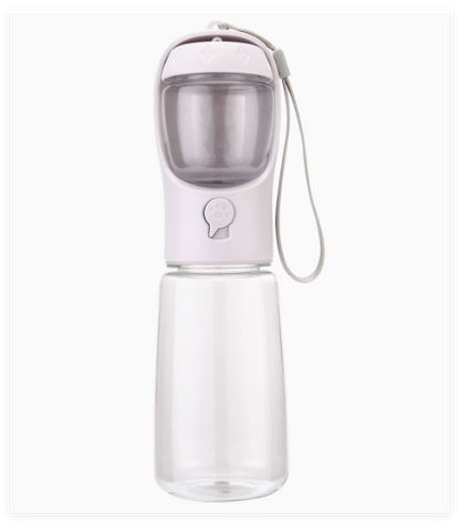 3-in-1 Pet Water & Food Bottle with Waste Bag Holder